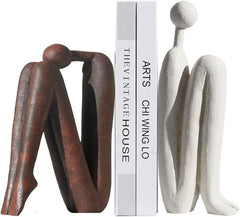 Decorative Bookends for Heavy Books, Thinker Statue Bookends for Desks 07FC0E-D4 - KOEEK [1]