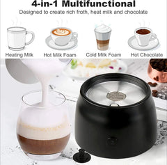 Detachable Milk Frother, 17 oz Stainless Steel Electric Milk Steamer. 07FC0E-D4 - KOEEK [2]