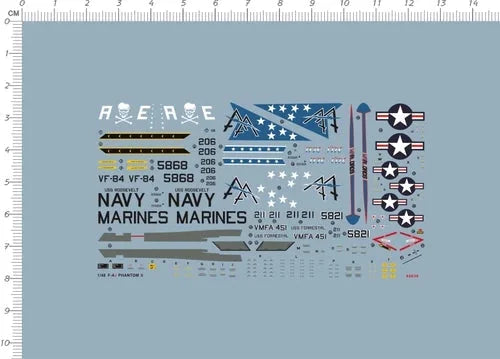 Detail Up 1/144 US Navy AirForce USAF F-4J Phantom II Fighter Model Marine Decal 07FC0E-D4 - KOEEK [1]