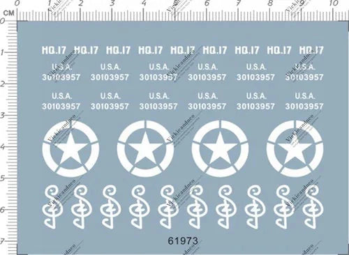Detail Up 1/35 Military US Army Tank Star Markings Model kit Decal 7*10cm 61973 07FC0E-D4 - KOEEK [1]