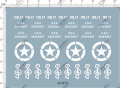 Detail Up 1/35 Military US Army Tank Star Markings Model kit Decal 7*10cm 61973 07FC0E-D4 - KOEEK [1]
