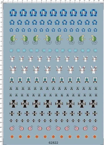 Detail Up 1/35 Scale GIRLS und PANZER different size Model Kit Water Slide Decal 07FC0E-D4 - KOEEK [1]