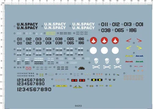 Detail Up 1/60 Scale VF-1A/S Macross Spacecraft Model Markings Water Slide Decal 07FC0E-D4 - KOEEK [1]