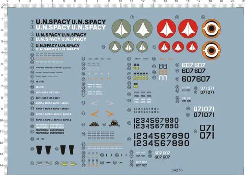 Detail Up 1/60 Scale VT-1 VE-1 Macross Spacecraft Markings Water Slide Decal 07FC0E-D4 - KOEEK [1]