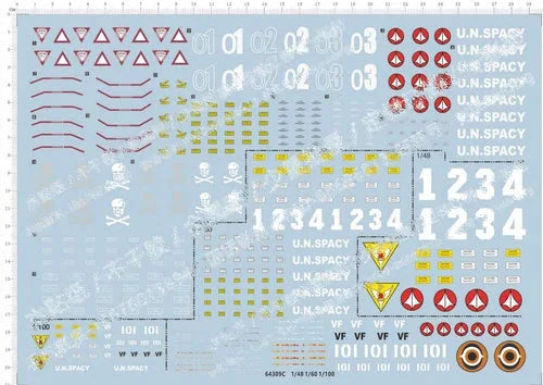 Detail Up 1/60 Zero VF-0S Macross deformation C Model Kit Water Decal 07FC0E-D4 - KOEEK [1]