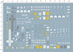 Detail Up HG 1/144 MS-07B-3 Gouf Custom B3 GDM Model Water Slide Decal 07FC0E-D4 - KOEEK [1]