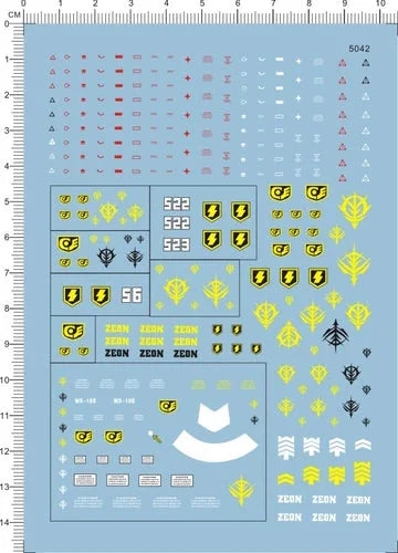 Detail Up MG 1/100 MS-18E KAMPFER GDM Z Figure Model Kit Water Slide Decal 07FC0E-D4 - KOEEK [1]