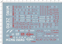 Detail Up MG 1/100 Wing Zero XXXG-OOO EW GDM Figure Markings Water Slide Decal 07FC0E-D4 - KOEEK [1]