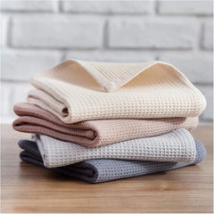 Dish Towels Set, Cotton Waffle Weave Kitchen Towels 4 Pieces,Super Absorbent 07FC0E-D4 - KOEEK [4]