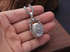 Double Happiness Lucky Ghau Box Pendant Openable Amulet Necklace Vintage Chinese 07FC0E-D4 - KOEEK [3]