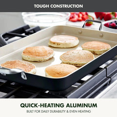 Double boiler, hard anodized healthy ceramic non-stick, PFAS-free, black 07FC0E-D4 - KOEEK [2]
