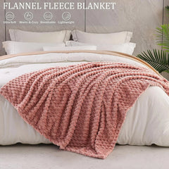 Double-sized soft plush blanket, 60x80 inches, soft comfortable, and lightweight 07FC0E-D4 - KOEEK [4]