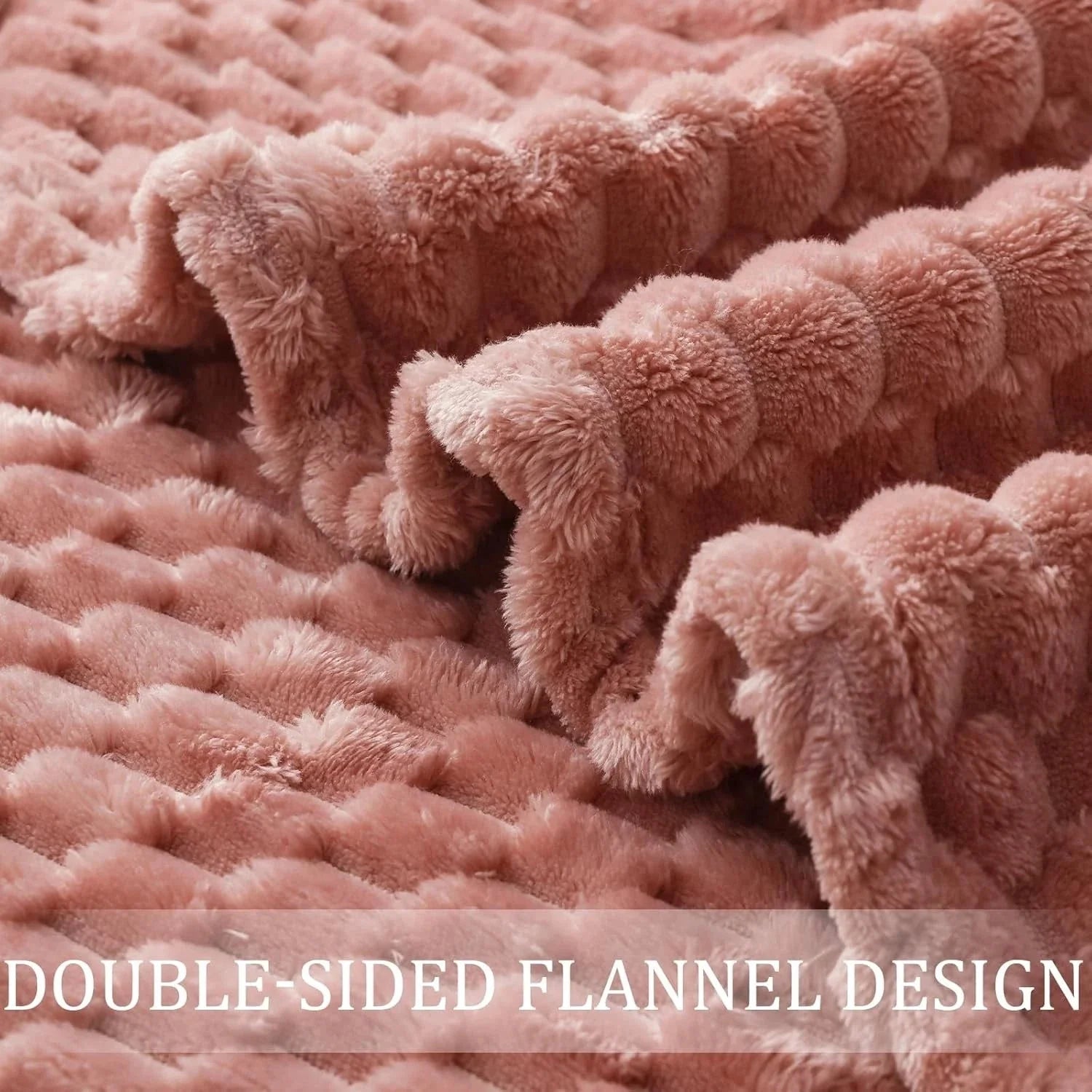 Double-sized soft plush blanket, 60x80 inches, soft comfortable, and lightweight 07FC0E-D4 - KOEEK [7]