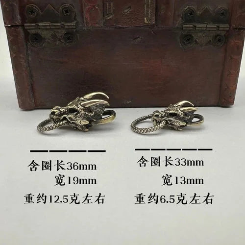 Dragon Brass Bead Parachute Cord Knife Lanyard Pendant EDC DIY Accessories 07FC0E-D4 - KOEEK [2]