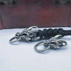 Dragon Brass Bead Parachute Cord Knife Lanyard Pendant EDC DIY Accessories 07FC0E-D4 - KOEEK [3]