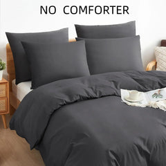 Duvet Cover Twin Size, 2 Pieces Bedding Duvet Cover Sets, Ultra Soft Breathable 07FC0E-D4 - KOEEK [1]