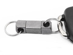 EDC 360° Rotate Titanium Alloy Keychain Portable Double Keyrings Pendant Tool 07FC0E-D4 - KOEEK [3]