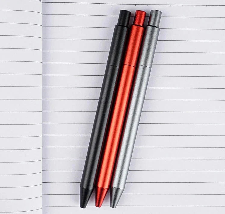 EDC Aluminium Alloy Press Ballpoint Pen Signature Pen Pocket Office Writing Pen EDC - KOEEK [11]