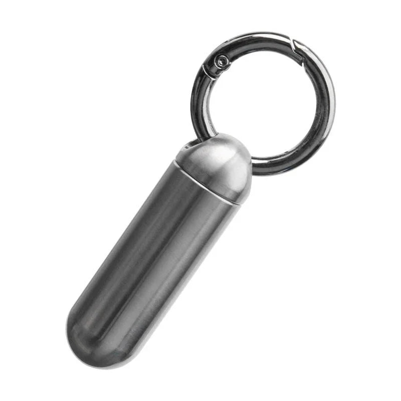 EDC Box Titanium Waterproof Box Sealed Container Outdoor Survival Tool with Ring 07FC0E-D4 - KOEEK [10]