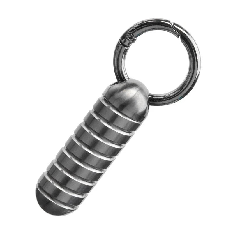 EDC Box Titanium Waterproof Box Sealed Container Outdoor Survival Tool with Ring 07FC0E-D4 - KOEEK [9]