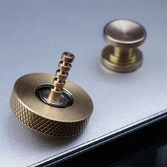 EDC Brass Hand Twisting Spinning Top Gyro Ceramic Bead Gyro Toy EDC Toy Gift 07FC0E-D4 - KOEEK [2]