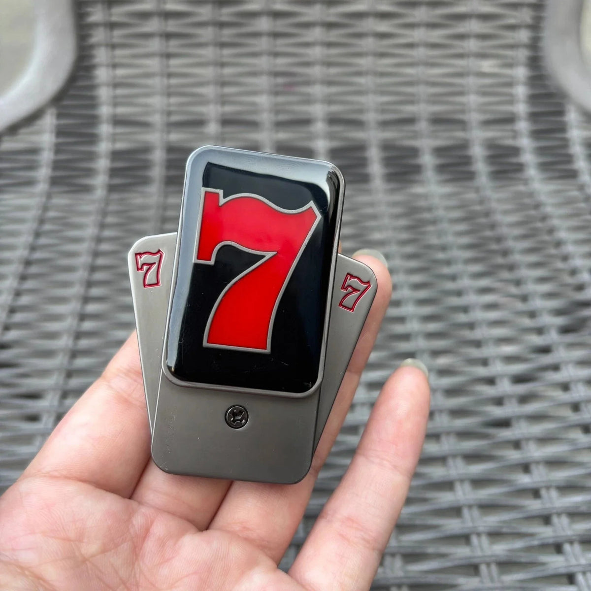 EDC Fidget Slider Lucky Seven Push Card Adult Slider ADHD Anti Stress Toys Gift 07FC0E-D4 - KOEEK [1]