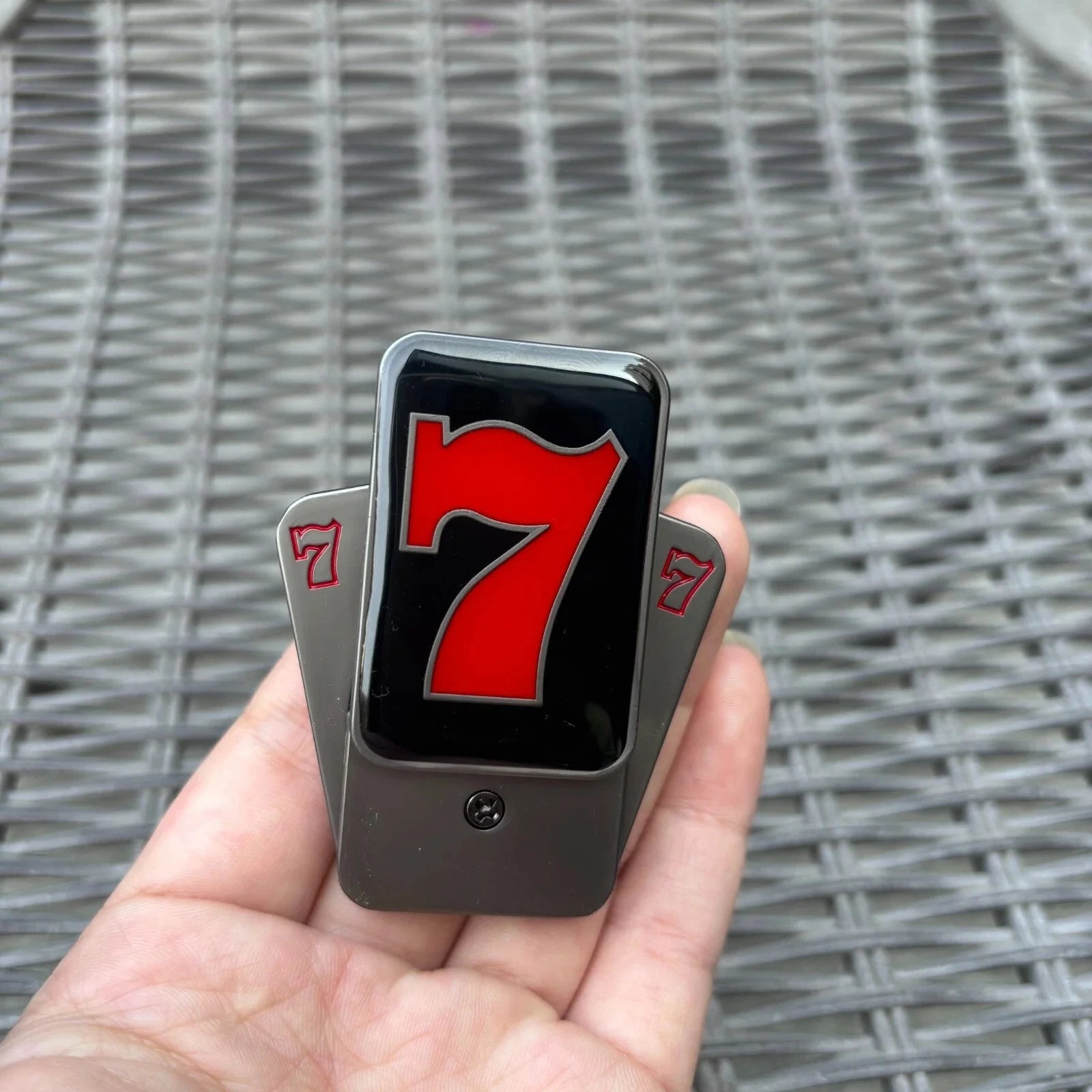 EDC Fidget Slider Lucky Seven Push Card Adult Slider ADHD Anti Stress Toys Gift 07FC0E-D4 - KOEEK [2]