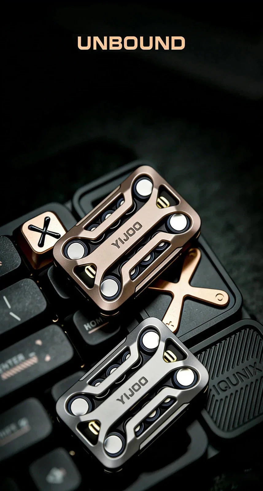 EDC Fidget Slider Metal Magnetic Push Toy Stress Relief ADHD Anxiety Desk Gadget 07FC0E-D4 - KOEEK [10]