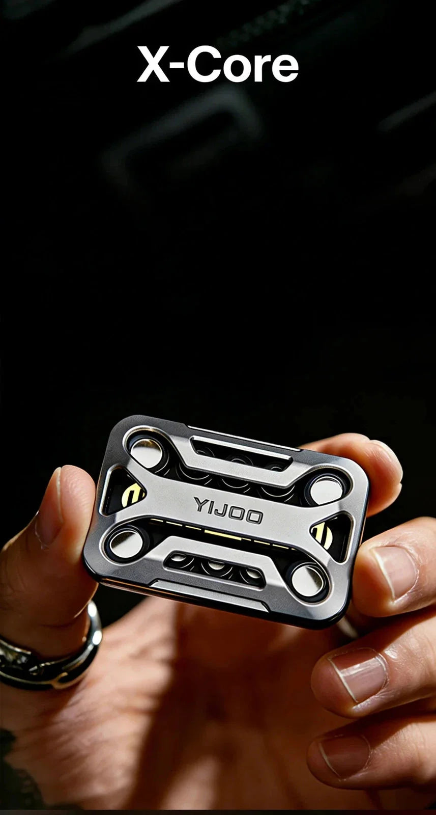 EDC Fidget Slider Metal Magnetic Push Toy Stress Relief ADHD Anxiety Desk Gadget 07FC0E-D4 - KOEEK [11]