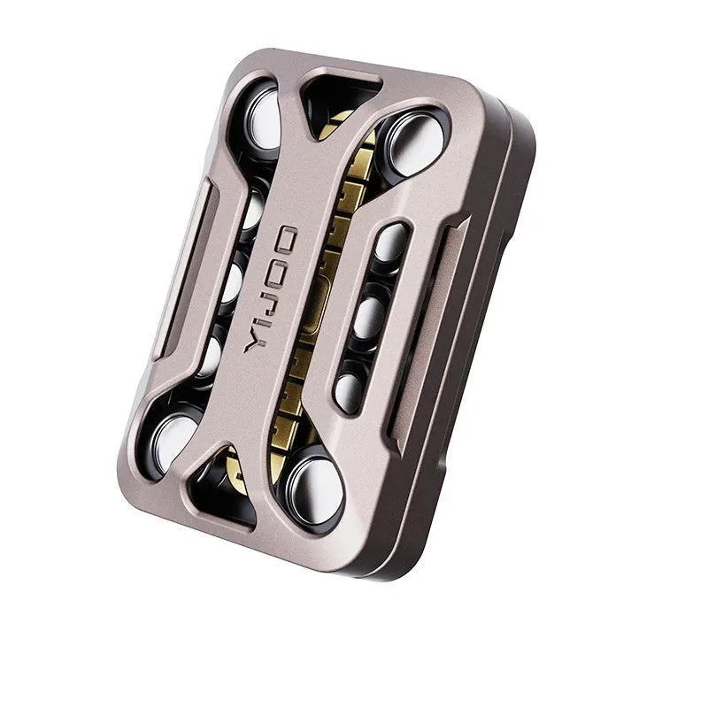 EDC Fidget Slider Metal Magnetic Push Toy Stress Relief ADHD Anxiety Desk Gadget 07FC0E-D4 - KOEEK [6]