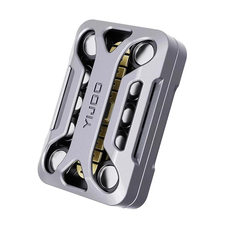 EDC Fidget Slider Metal Magnetic Push Toy Stress Relief ADHD Anxiety Desk Gadget 07FC0E-D4 - KOEEK [7]