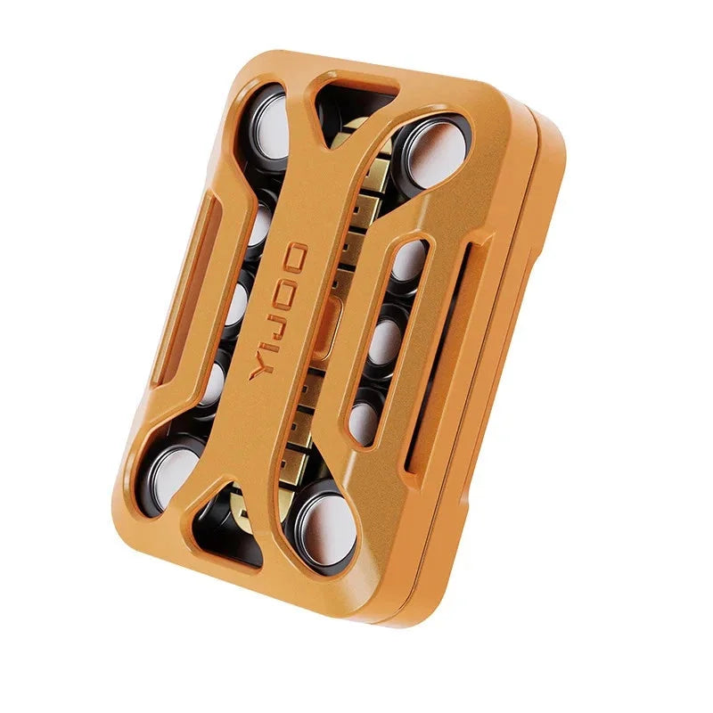 EDC Fidget Slider Metal Magnetic Push Toy Stress Relief ADHD Anxiety Desk Gadget 07FC0E-D4 - KOEEK [9]