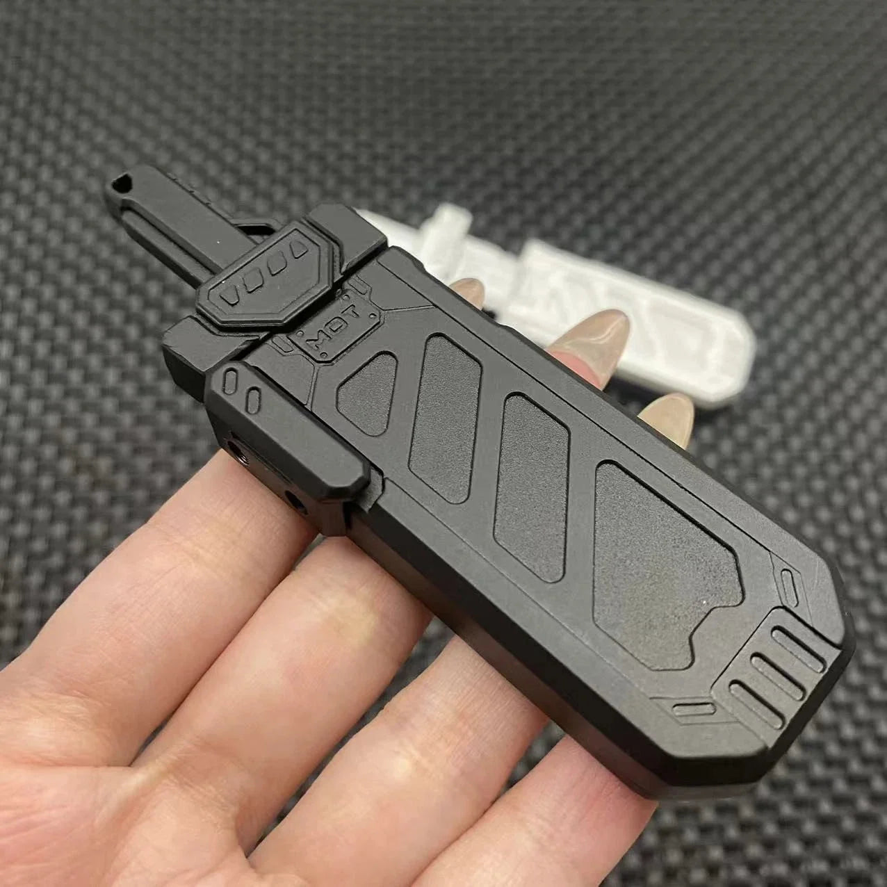 EDC Fidget Spinner Mechanical Ejection Push Card Haptic Slider Stress Relief 07FC0E-D4 - KOEEK [7]