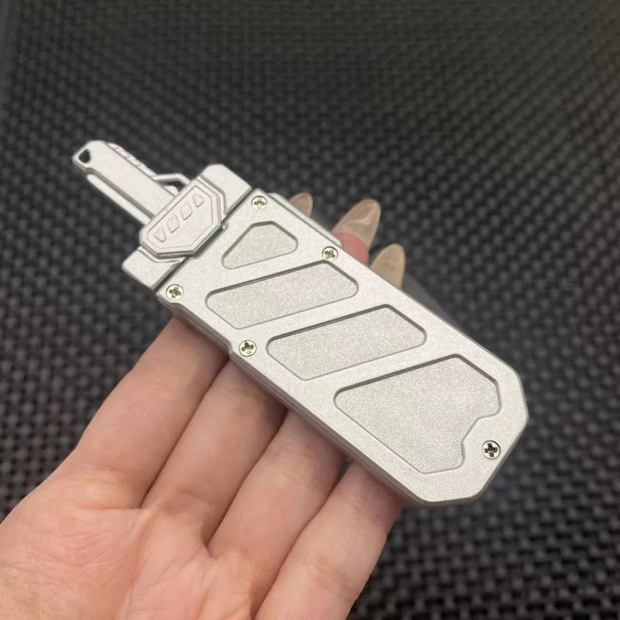 EDC Fidget Spinner Mechanical Ejection Push Card Haptic Slider Stress Relief 07FC0E-D4 - KOEEK [8]