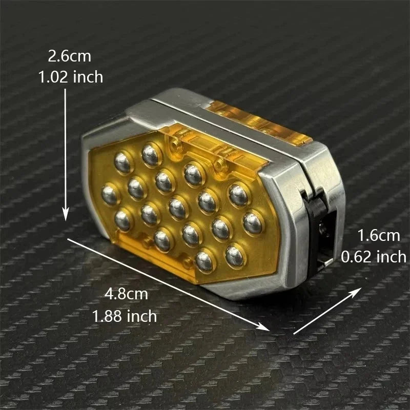 EDC Fun Bubble Press Fidget Slider Mechanical Stainless Steel Push Haptic Slider 07FC0E-D4 - KOEEK [6]
