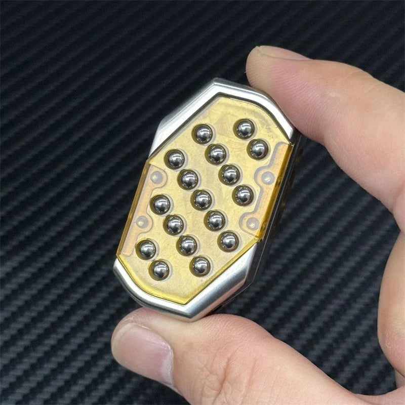 EDC Fun Bubble Press Fidget Slider Mechanical Stainless Steel Push Haptic Slider 07FC0E-D4 - KOEEK [8]