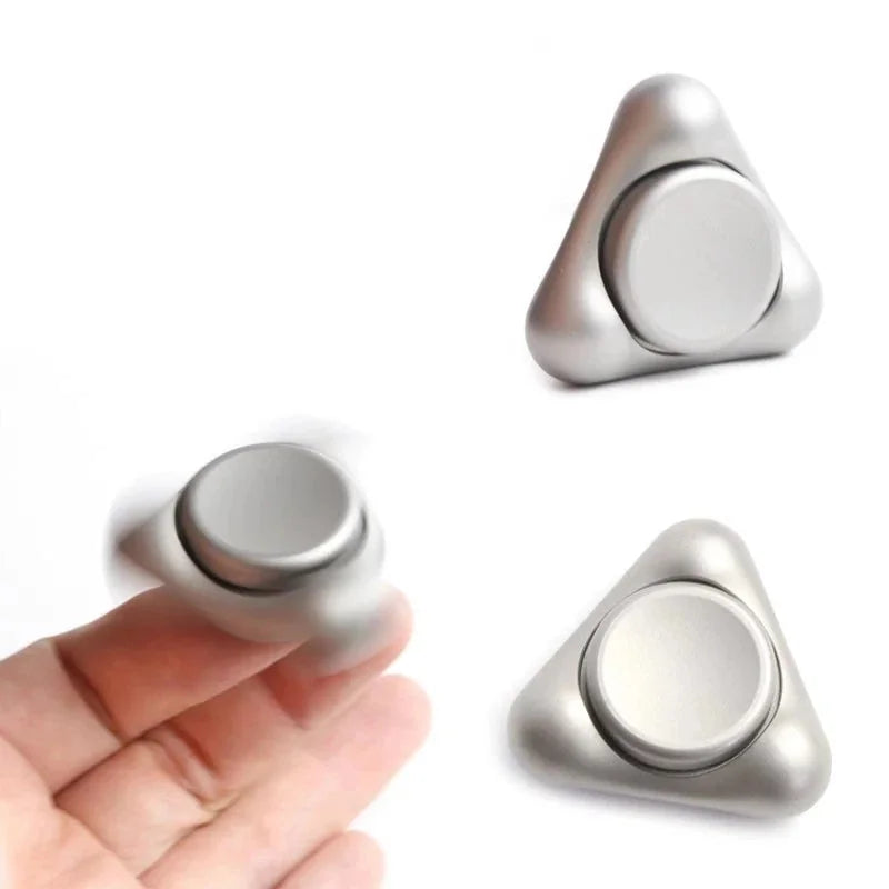 EDC Hand Spinner Adult Fidget Toys Stainless Steel Triangle Fidget Spinner 07FC0E-D4 - KOEEK [10]