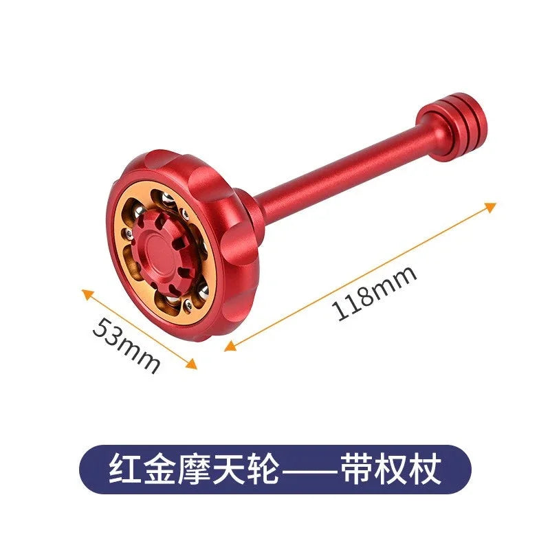 EDC Metal Fidget Spinner Aluminium Alloy Spinning Top Tip Stress Relief Toy 07FC0E-D4 - KOEEK [11]