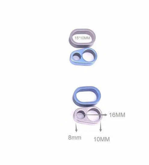 EDC Mini Portable Titanium Alloy Keychain Connector Key Ring Buckle Tool 07FC0E-D4 - KOEEK [2]