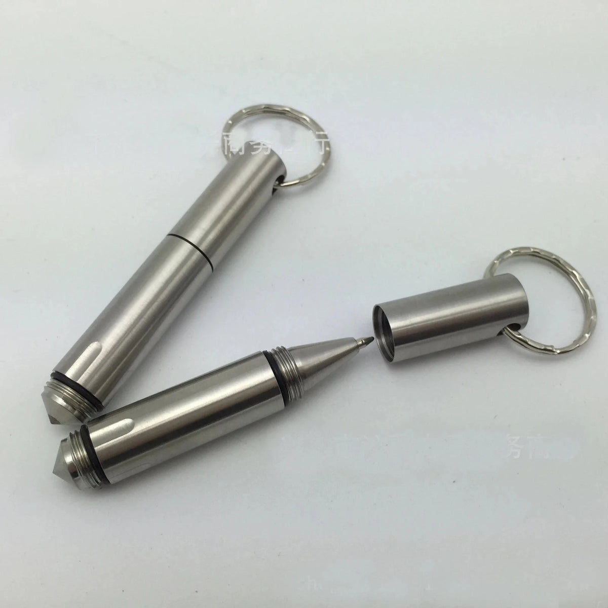 EDC Mini Stainless Steel Outdoors Pen Tungsten Steel Head Portable Write Pen 07FC0E-D4 - KOEEK [1]