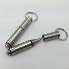EDC Mini Stainless Steel Outdoors Pen Tungsten Steel Head Portable Write Pen 07FC0E-D4 - KOEEK [1]