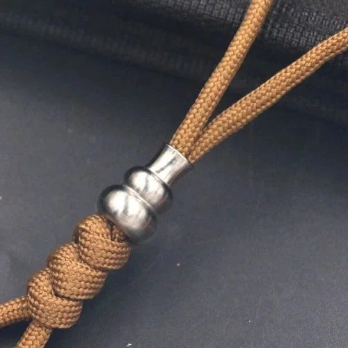 EDC Ornaments TC4 Titanium Outdoor Key Parachute Cord DIY Tool Lanyard Bead Toy 07FC0E-D4 - KOEEK [8]