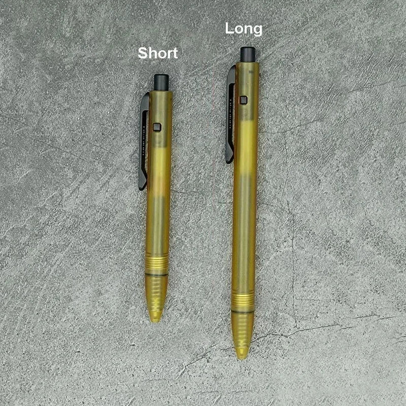 EDC PEI Titanium Alloy Pocket Ballpoint Pen Signature Writing Student Office Pen 07FC0E-D4 - KOEEK [3]
