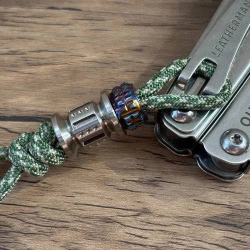 EDC PEI Titanium Lanyard Bead Necklace Paracord Pendant Bracelet Making Bead 07FC0E-D4 - KOEEK [11]