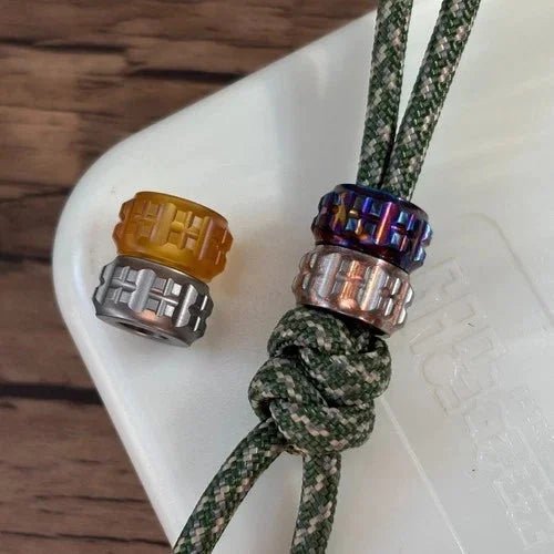 EDC PEI Titanium Lanyard Bead Necklace Paracord Pendant Bracelet Making Bead 07FC0E-D4 - KOEEK [1]