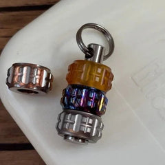 EDC PEI Titanium Lanyard Bead Necklace Paracord Pendant Bracelet Making Bead 07FC0E-D4 - KOEEK [2]