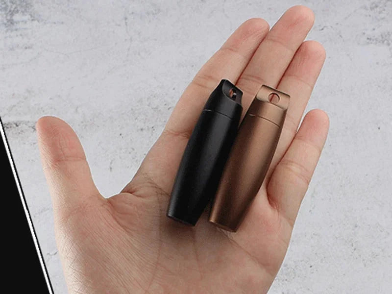 EDC Pocket Aluminium Alloy Outdoor Survival Waterproof Box Travel Keychain Tank 07FC0E-D4 - KOEEK [8]