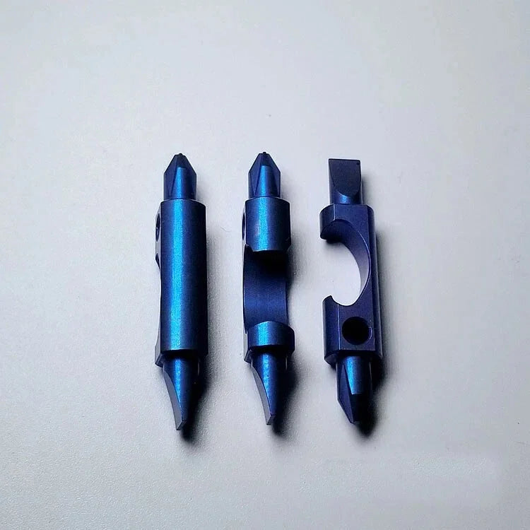 EDC Portable Titanium Multi Tools Bottle Opener Bolt Driver Screwdriver Keychain 07FC0E-D4 - KOEEK [8]