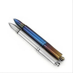 EDC Short Titanium Alloy Pen Portable Keychain Ballpoint Emergency Tool EDC Pen 07FC0E-D4 - KOEEK [1]