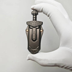 EDC Swords Mechanical Magnetic Push Slider Metal Toys Decompression Fidget Toy 07FC0E-D4 - KOEEK [3]